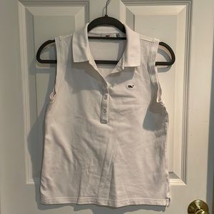 Vineyard Vines white sleeveless polo size Small